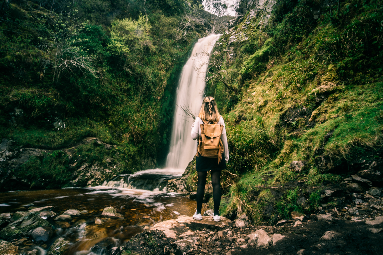 Glenevin_Waterfall_irelands_best_road_trips_donegal